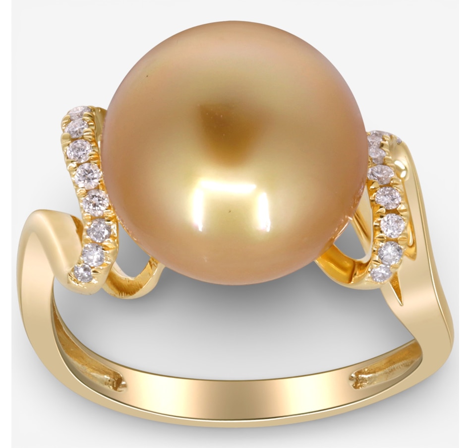 Image 748413_ALTMORE1.jpg, Product 748-413 / Price $2,199.99, Cirari 14K Yellow Gold South Sea Pearl and Diamond Ring from Cirari on TSC.ca's Jewellery department