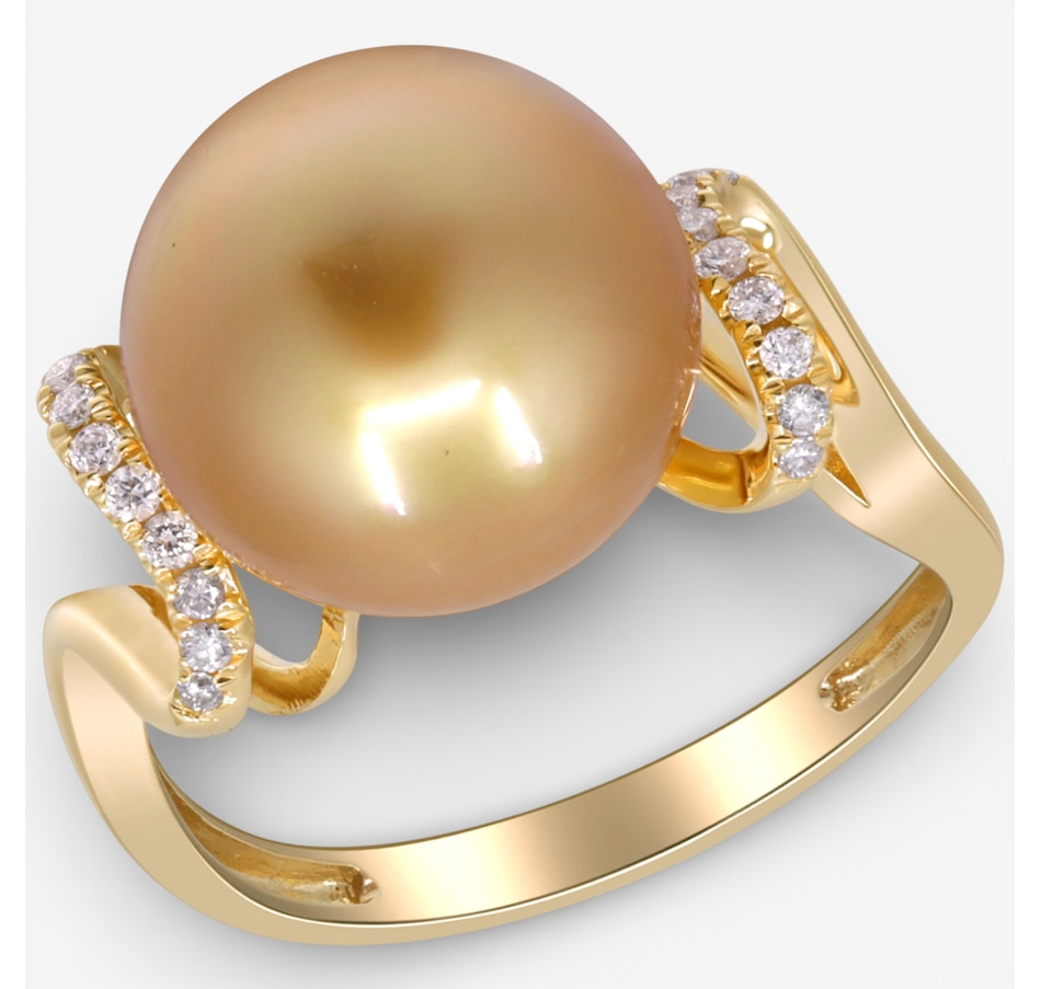Image 748413_ALTMORE2.jpg, Product 748-413 / Price $2,199.99, Cirari 14K Yellow Gold South Sea Pearl and Diamond Ring from Cirari on TSC.ca's Jewellery department