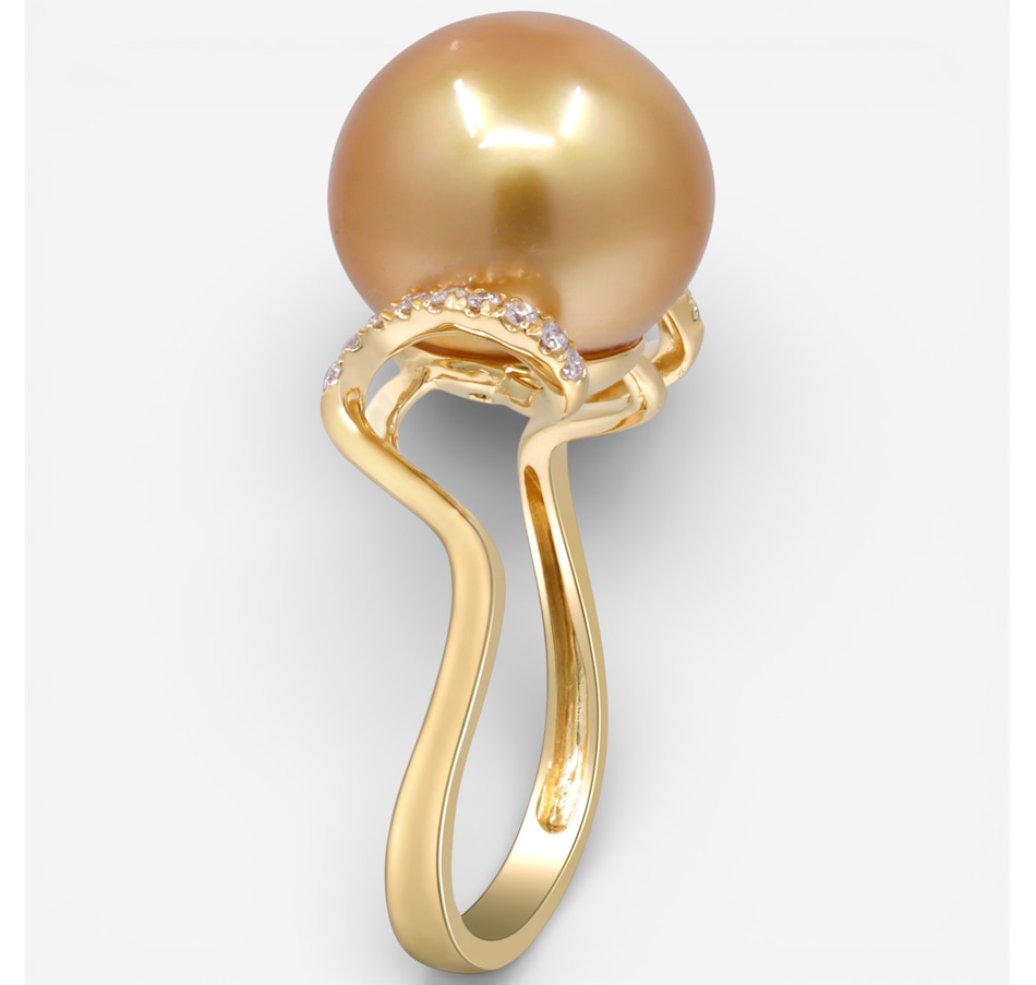 Image 748413_ALTMORE3.jpg, Product 748-413 / Price $2,199.99, Cirari 14K Yellow Gold South Sea Pearl and Diamond Ring from Cirari on TSC.ca's Jewellery department