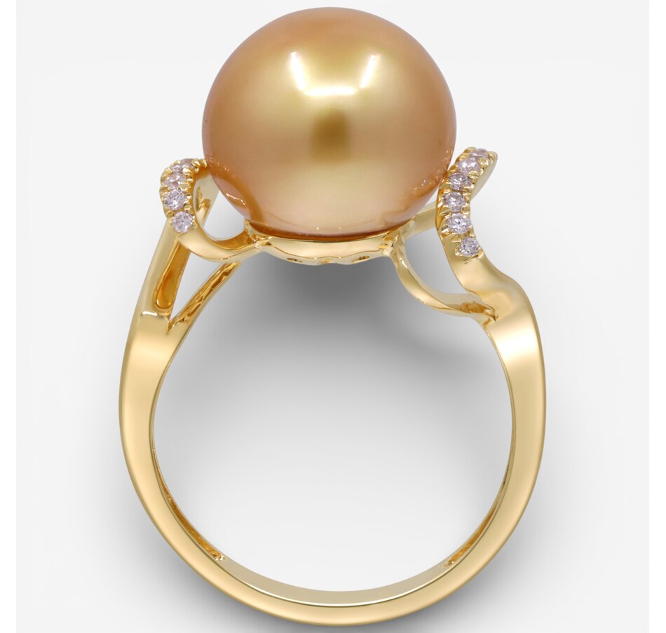 Image 748413_ALTMORE4.jpg, Product 748-413 / Price $2,199.99, Cirari 14K Yellow Gold South Sea Pearl and Diamond Ring from Cirari on TSC.ca's Jewellery department