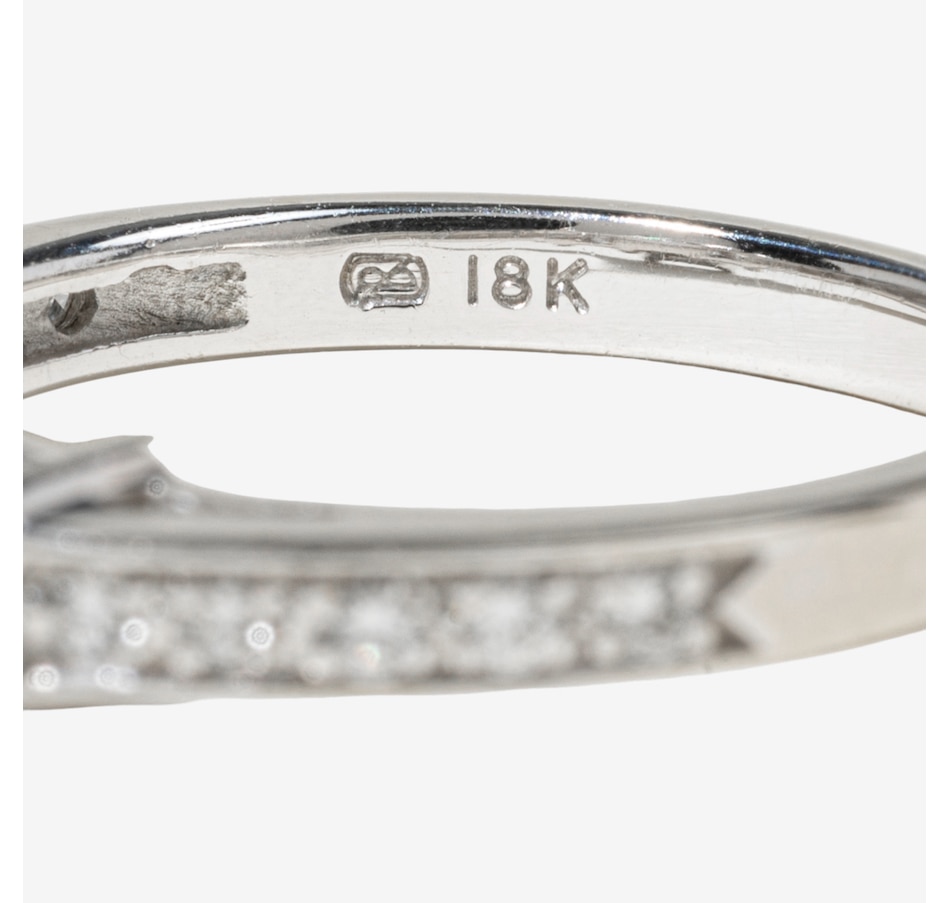 Image 748423_ALTMORE4.jpg, Product 748-423 / Price $7,995.00, Estate Originals Custom Made Platinum and 18K White Gold .91 Carat Princess Cut Diamond Ring with Princess Cut Shoulders and a Diamond Band from Estate Originals on TSC.ca's Jewellery department