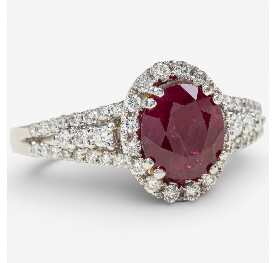 Image 748429_ALTMORE1.jpg, Product 748-429 / Price $5,495.00, Estate Originals 18K White Gold 2.12 Carat Ruby and Diamond Ring from Estate Originals on TSC.ca's Jewellery department