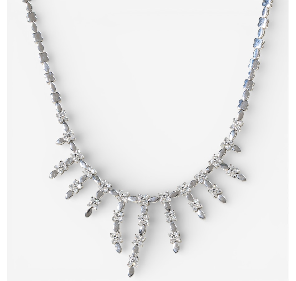 Image 748444.jpg, Product 748-444 / Price $9,495.00, Estate Originals 14K White Gold 16" Cleopatra Style Diamond Fringe Necklace from Estate Originals on TSC.ca's Jewellery department