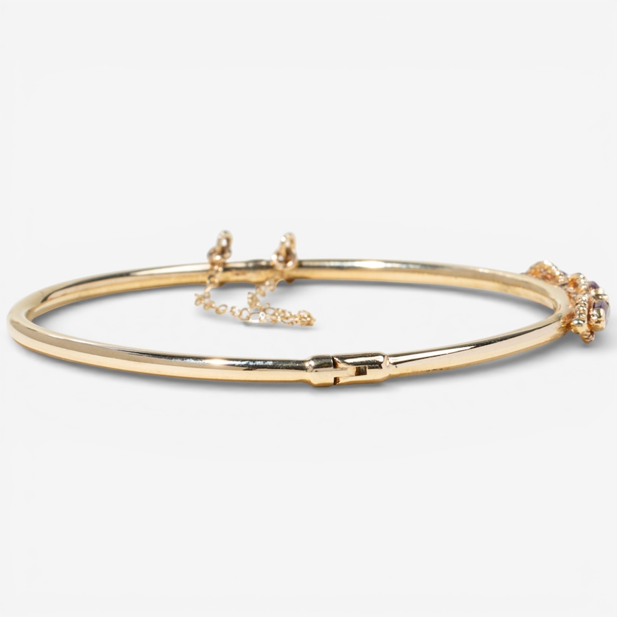 Image 748470_ALTMORE2.jpg, Product 748-470 / Price $2,295.00, Estate Originals 14K Yellow Gold Marquise Ruby and Diamond Bangle Bracelet from Estate Originals on TSC.ca's Jewellery department