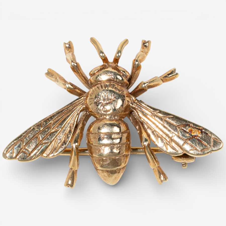 Image 748478.jpg, Product 748-478 / Price $975.00, Estate Originals 9K Yellow Gold Bee Motif Brooch from Estate Originals on TSC.ca's Jewellery department