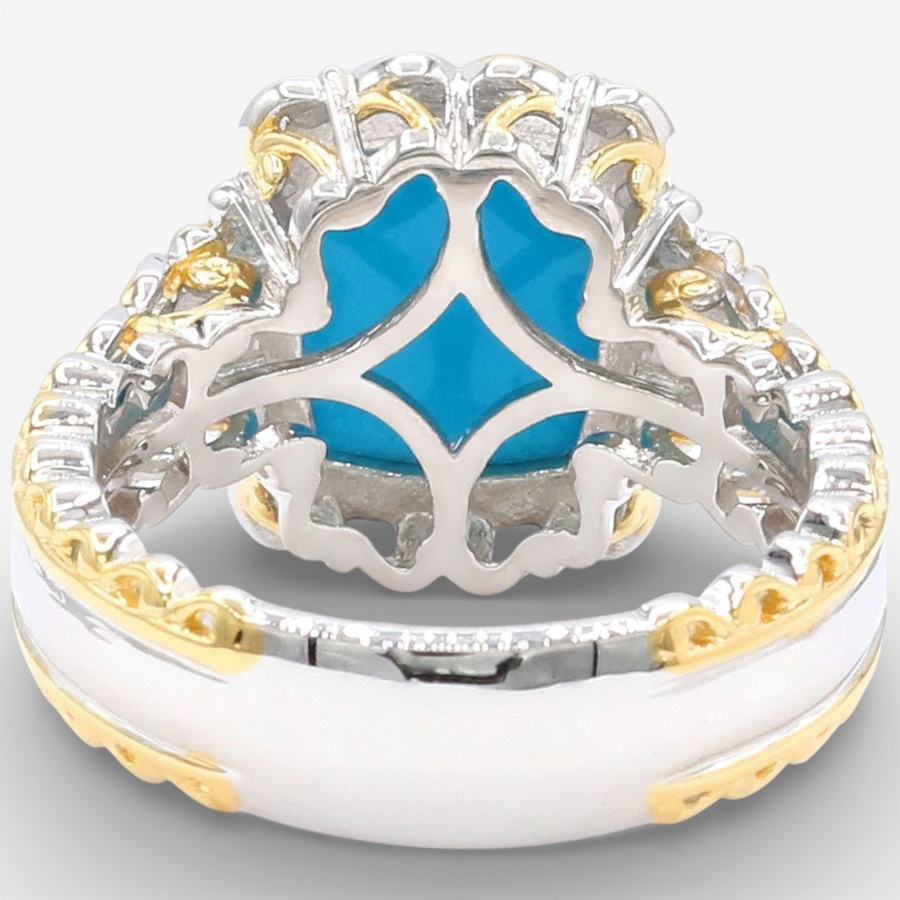 Image 748490_ALTMORE2.jpg, Product 748-490 / Price $649.99, Gems en Vogue Palladium Silver Sleeping Beauty Turquoise and Gemstone Ring from Gems En Vogue on TSC.ca's Jewellery department