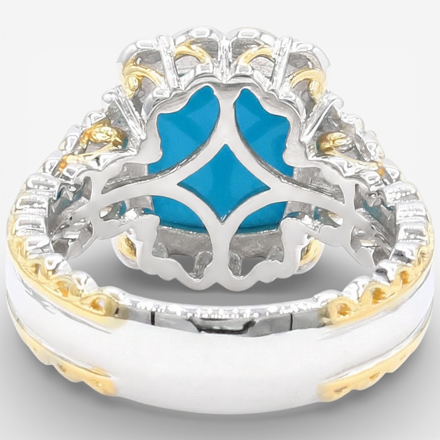 Image 748490_ALTMORE6.jpg, Product 748-490 / Price $649.99, Gems en Vogue Palladium Silver Sleeping Beauty Turquoise and Gemstone Ring from Gems En Vogue on TSC.ca's Jewellery department