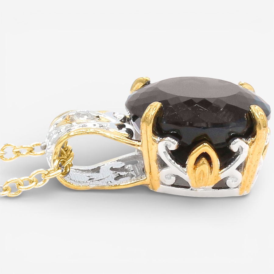 Image 748508_ALTMORE1.jpg, Product 748-508 / Price $199.99, Gems en Vogue Palladium Silver Smoky Quartz and White Zircon Pendant with Chain from Gems En Vogue on TSC.ca's Jewellery department