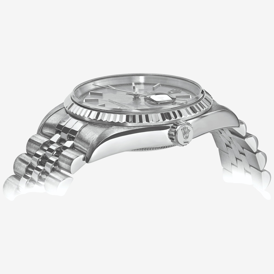 Image 748528_ALTMORE1.jpg, Product 748-528 / Price $14,299.99, Swiss Crown Pre-Owned Rolex - Independently Certified - 36-mm Stainless Steel Datejust Watch with Jubilee Bracelet and Silver Dial from Swiss Crown on TSC.ca's Jewellery department