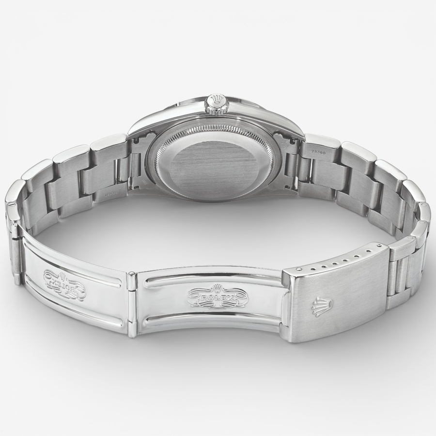 Image 748539_ALTMORE3.jpg, Product 748-539 / Price $15,499.99, Swiss Crown Pre-Owned Rolex - Independently Certified - 36-mm Stainless Steel Datejust Watch with Oyster Bracelet and Black Diamond Dial from Swiss Crown on TSC.ca's Jewellery department