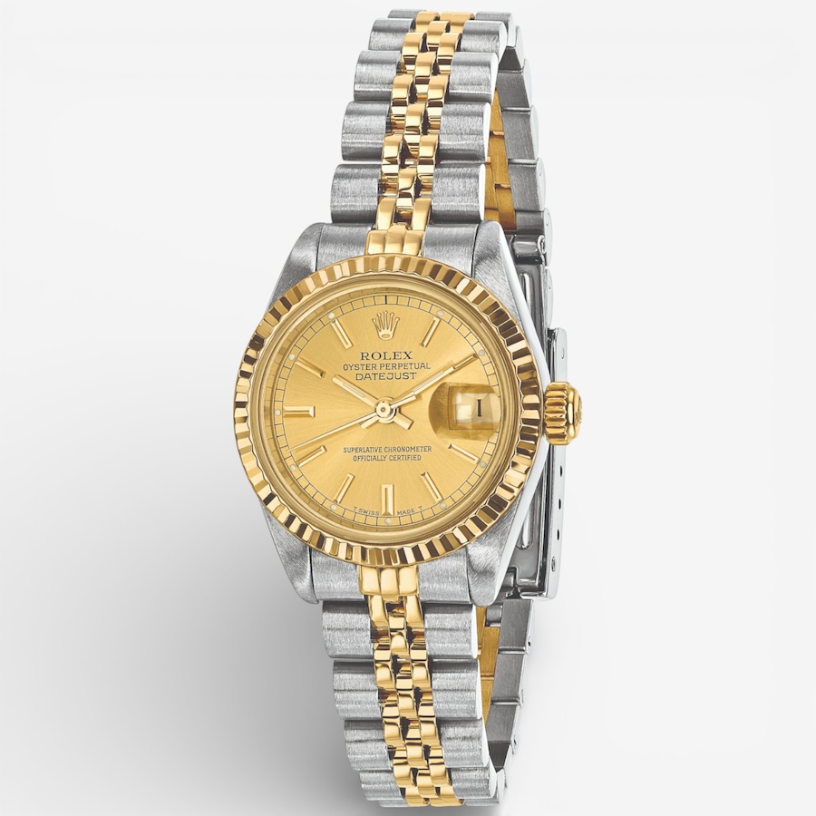 Image 748543.jpg, Product 748-543 / Price $12,599.99, Swiss Crown Pre-Owned Rolex - Independently Certified - 26-mm Two-Tone Datejust Watch with Jubilee Bracelet and Champagne Dial from Swiss Crown on TSC.ca's Jewellery department