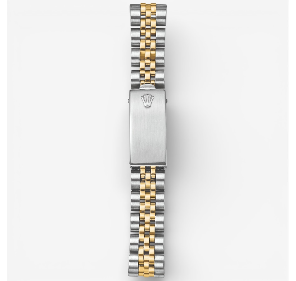 Image 748546_ALTMORE2.jpg, Product 748-546 / Price $13,499.99, Swiss Crown Pre-Owned Rolex - Independently Certified - 26-mm Two-Tone Datejust Watch with Jubilee Bracelet and Black Diamond Dial from Swiss Crown on TSC.ca's Jewellery department