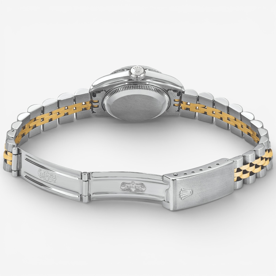 Image 748547_ALTMORE3.jpg, Product 748-547 / Price $14,199.99, Swiss Crown Pre-Owned Rolex - Independently Certified - 26-mm Two-Tone Datejust Watch with Jubilee Bracelet and Mother-of-Pearl Diamond Dial from Swiss Crown on TSC.ca's Jewellery department