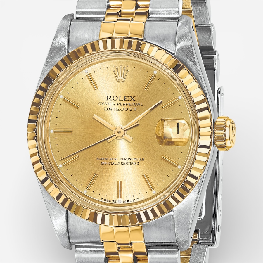 Image 748553_ALTMORE4.jpg, Product 748-553 / Price $16,799.99, Swiss Crown Pre-Owned Rolex - Independently Certified - 31mm Two-Tone Datejust Watch with Jubilee Bracelet and Champagne Dial from Swiss Crown on TSC.ca's Jewellery department