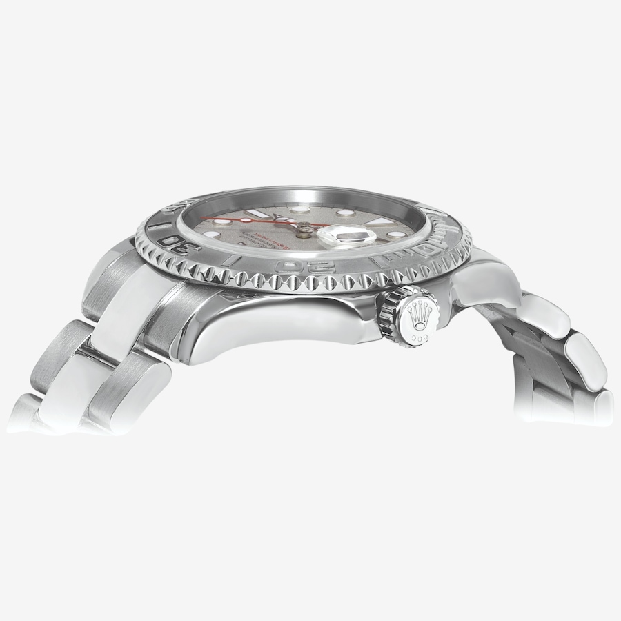 Image 748554_ALTMORE1.jpg, Product 748-554 / Price $18,799.99, Swiss Crown Pre-Owned Rolex - Independently Certified - 40mm Stainless Steel Yacht-Master Watch with Silver Dial from Swiss Crown on TSC.ca's Jewellery department