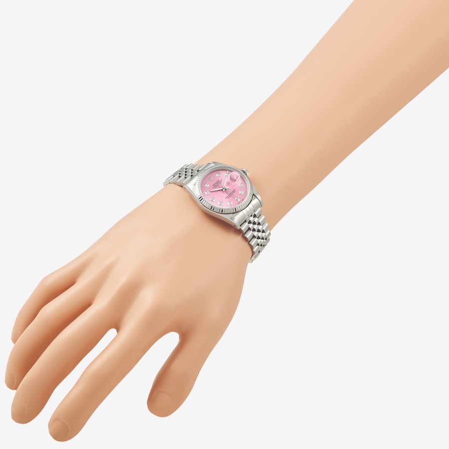 Image 748557_ALTMORE5.jpg, Product 748-557 / Price $15,299.99, Swiss Crown Pre-Owned Rolex - Independently Certified - 36mm Stainless Steel Datejust Watch with Jubilee Bracelet and Pink Diamond Dial from Swiss Crown on TSC.ca's Jewellery department