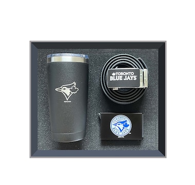 Golfing Buddies Toronto Blue Jays Gift Set- Coffee Tumbler, Ratchet Belt, and RFID Wallet