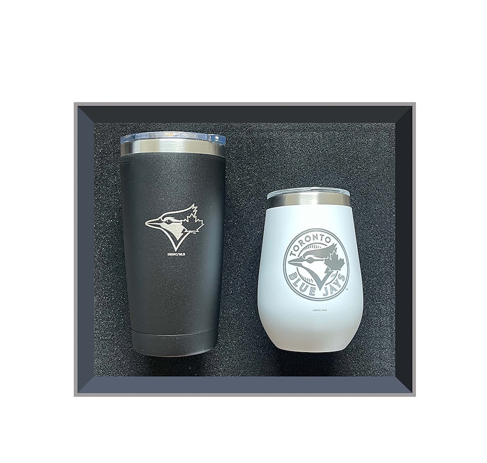 Image 748608.jpg, Product 748-608 / Price $85.99, Golfing Buddies Toronto Blue Jays Gift Set- Wine Tumbler and Low Ball Tumbler on TSC.ca's Health & Fitness department