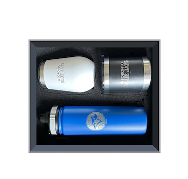 Golfing Buddies Toronto Blue Jays Gift Set- Coffee Tumbler, Wine Tumbler, and Low Ball Tumbler