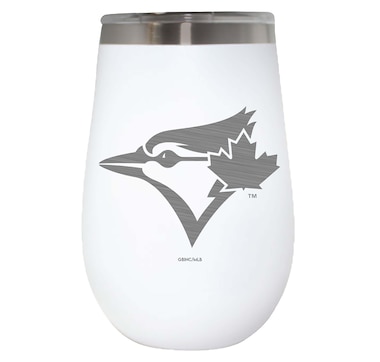 Golfing Buddies Toronto Blue Jays Namaka White 12oz Wine Tumbler