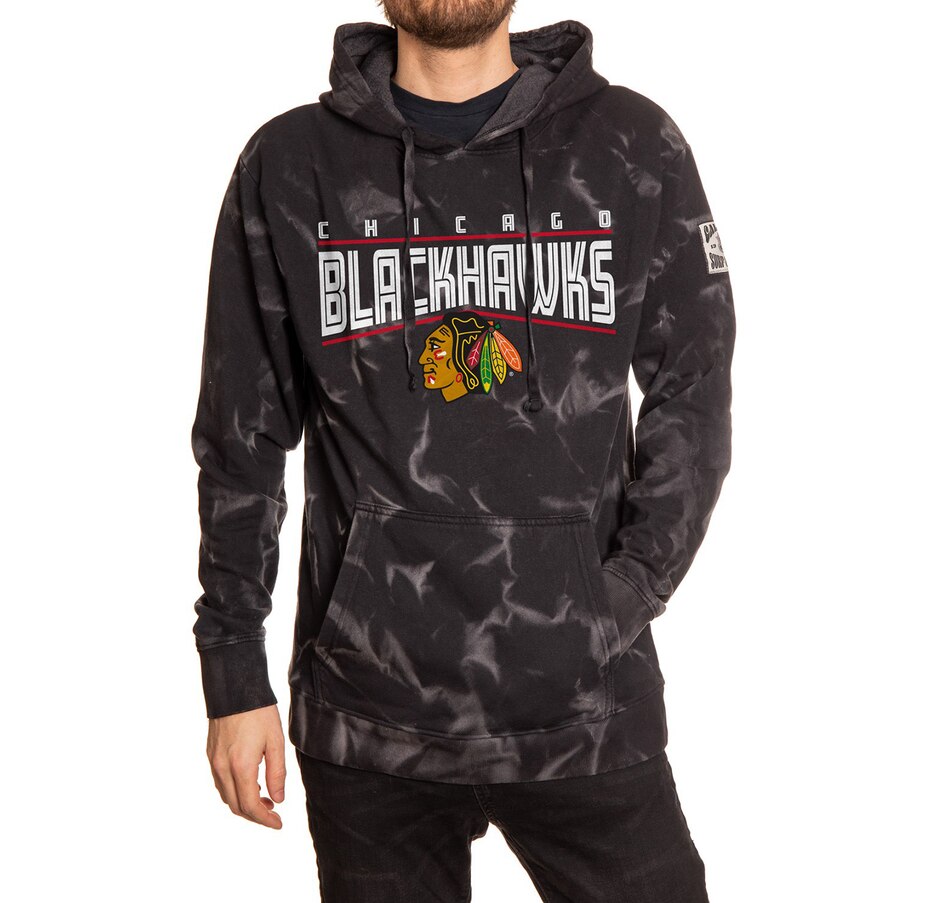 Image 748656.jpg, Product 748-656 / Price $73.99, NHL Chicago Blackhawks Crystal Tie Dye Hoodie on TSC.ca's Sports department