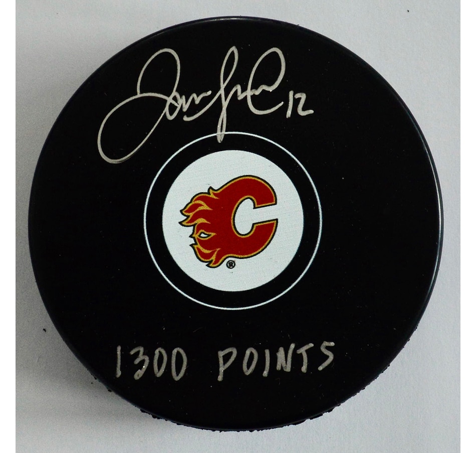 Image 748696.jpg, Product 748-696 / Price $188.99, Dpisports Autographed Jarome Iginla Calgary Flames 1300 Pts Puck from DPI Sports on TSC.ca's Sports department