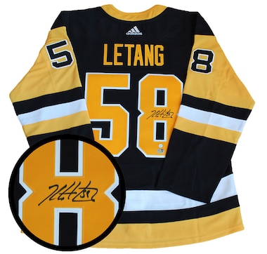 Kris Letang Signed Pittsburgh Penguins Custom Tanger Jersey (Letang  Hologram)