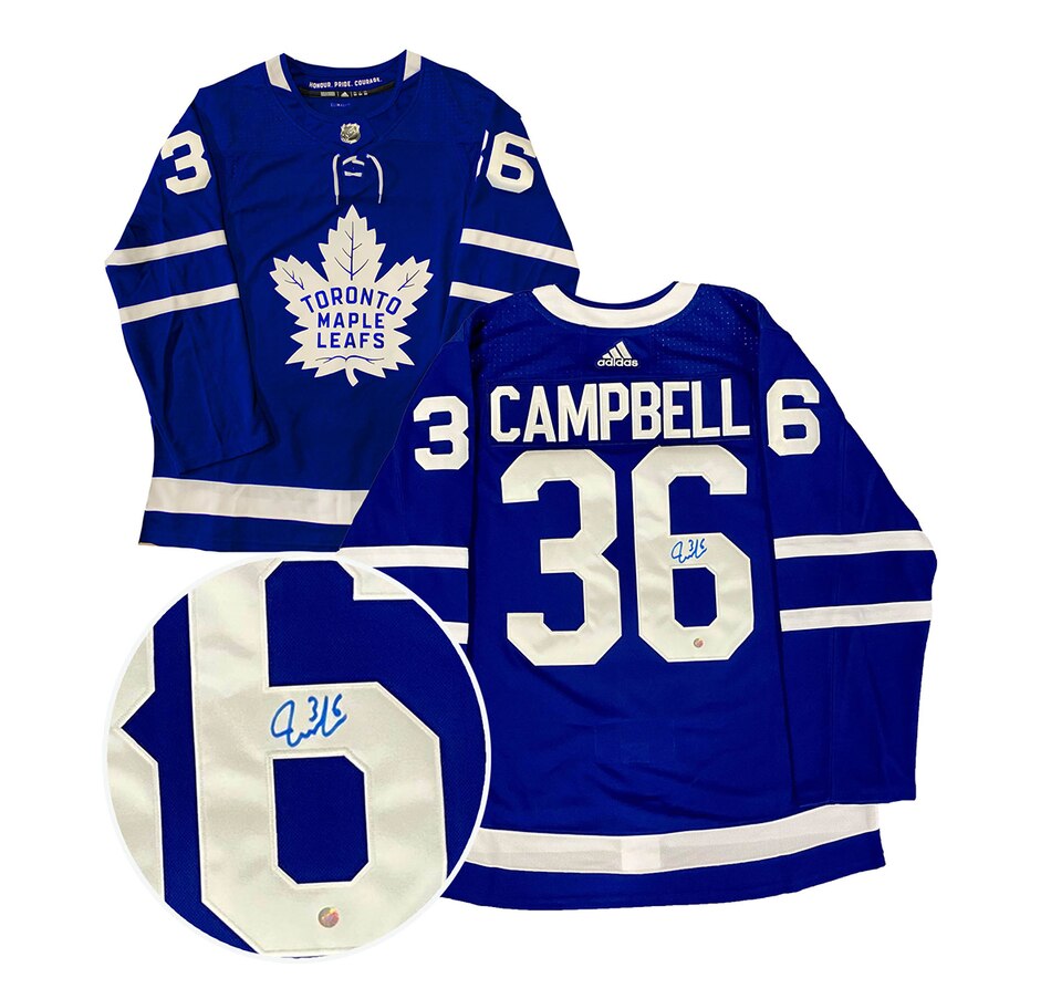Image 748725.jpg , Product 748-725 / Price $529.99 , Jack Campbell Signed Toronto Maple Leafs Blue Authentic Adidas Jersey from Frameworth on TSC.ca's Sports department