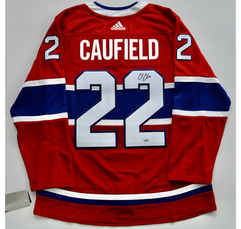 Fanatics Authentic Cole Caufield Montreal Canadiens Autographed Adidas Red Authentic Jersey
