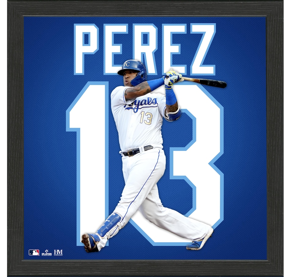 Image 748798.jpg, Product 748-798 / Price $73.99, Salvador Perez Royals Impact Jersey Frame from Highland Mint on TSC.ca's Sports department