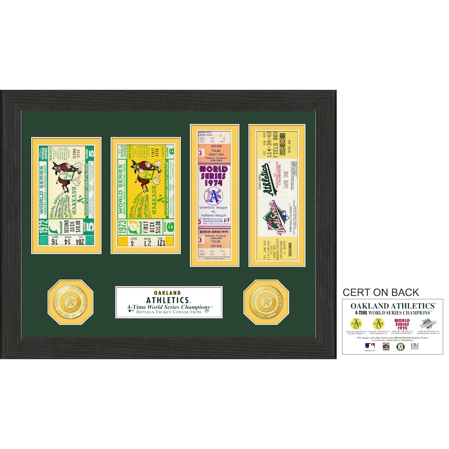 Image 748939.jpg, Product 748-939 / Price $104.99, Oakland Athletics World Series Ticket Collection from Highland Mint on TSC.ca's Sports department