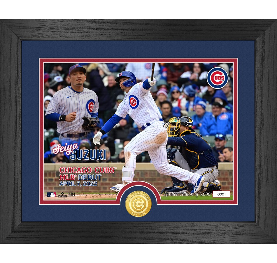 Image 748944.jpg, Product 748-944 / Price $104.99, Seiya Suzuki Chicago Cubs MLB Debut Bronze Coin Photo Mint from Highland Mint on TSC.ca's Sports department
