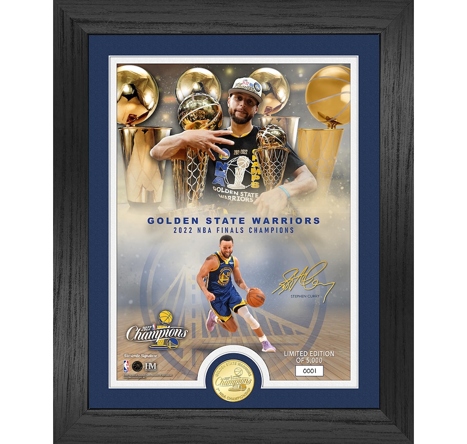 Fanatics Authentic Golden State Warriors 2022 NBA Finals Champions Black Framed Logo Jersey Display Case