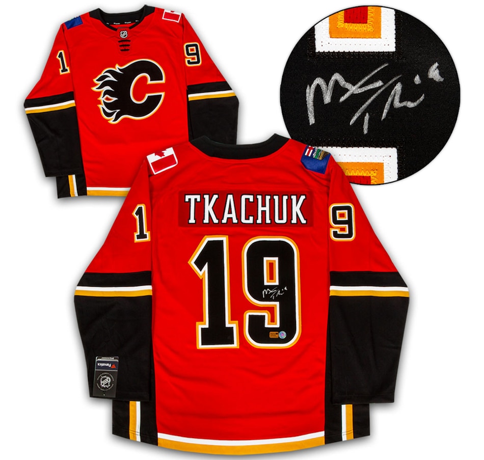 Image 749078.jpg, Product 749-078 / Price $599.99, A.J Sports Matthew Tkachuk Calgary Flames Autographed Adidas Authentic Hockey Jersey from AJ Sports on TSC.ca's Sports department