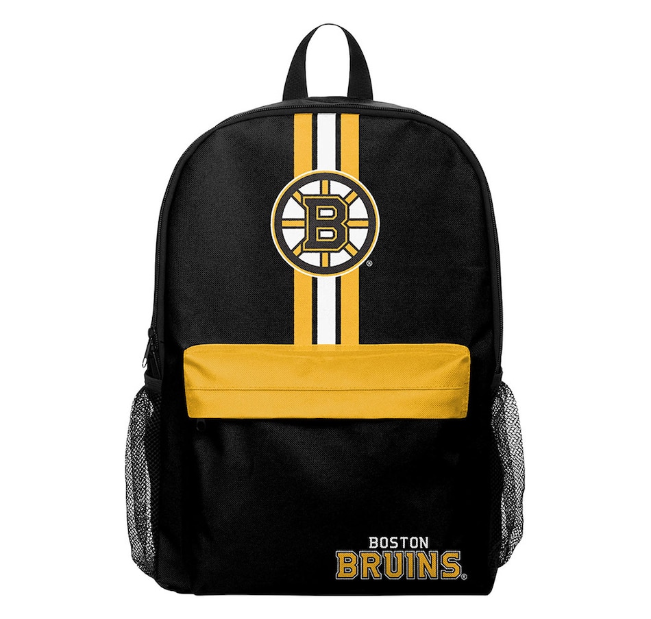 Image 749240.jpg, Product 749-240 / Price $44.99, NHL Boston Bruins Team Stripe Backpack from Fanatics on TSC.ca's Fashion department