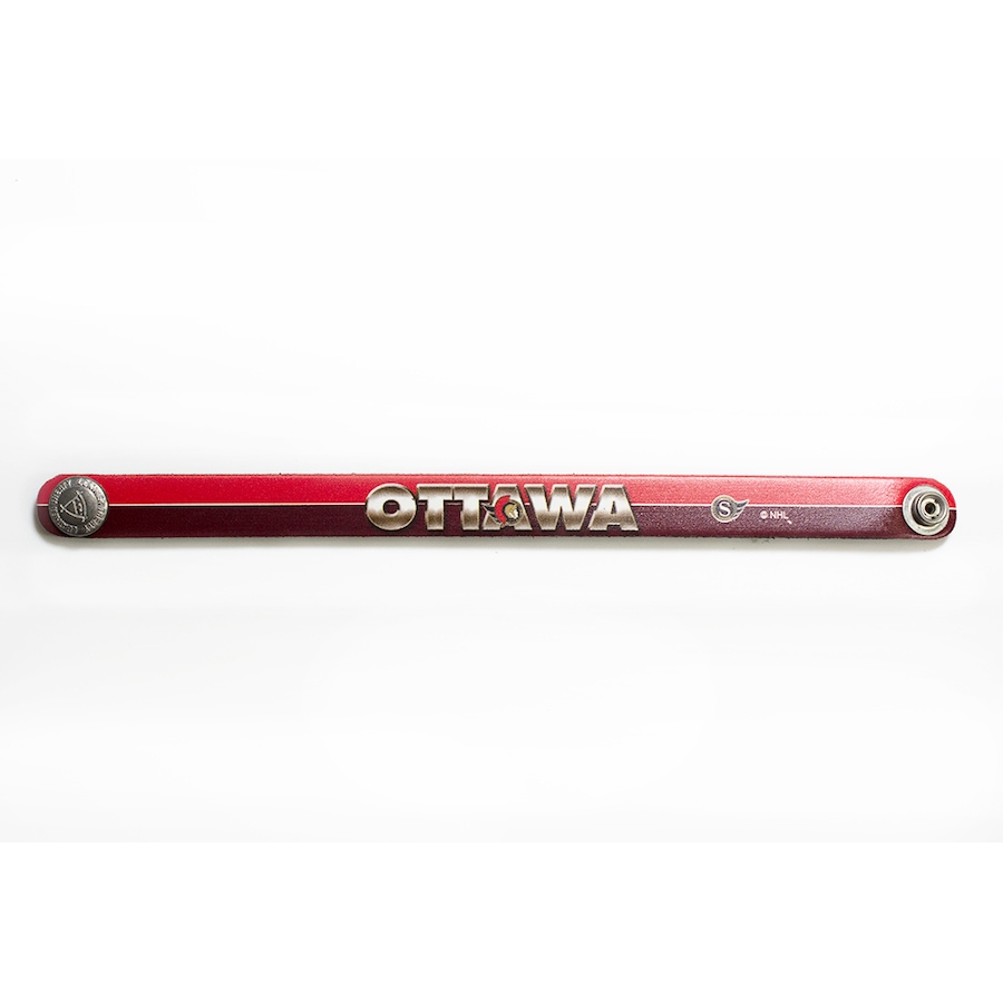 Image 749248.jpg, Product 749-248 / Price $20.99, Ottawa Senators Leather Slim Bracelet from Treaty Group on TSC.ca's Sports department