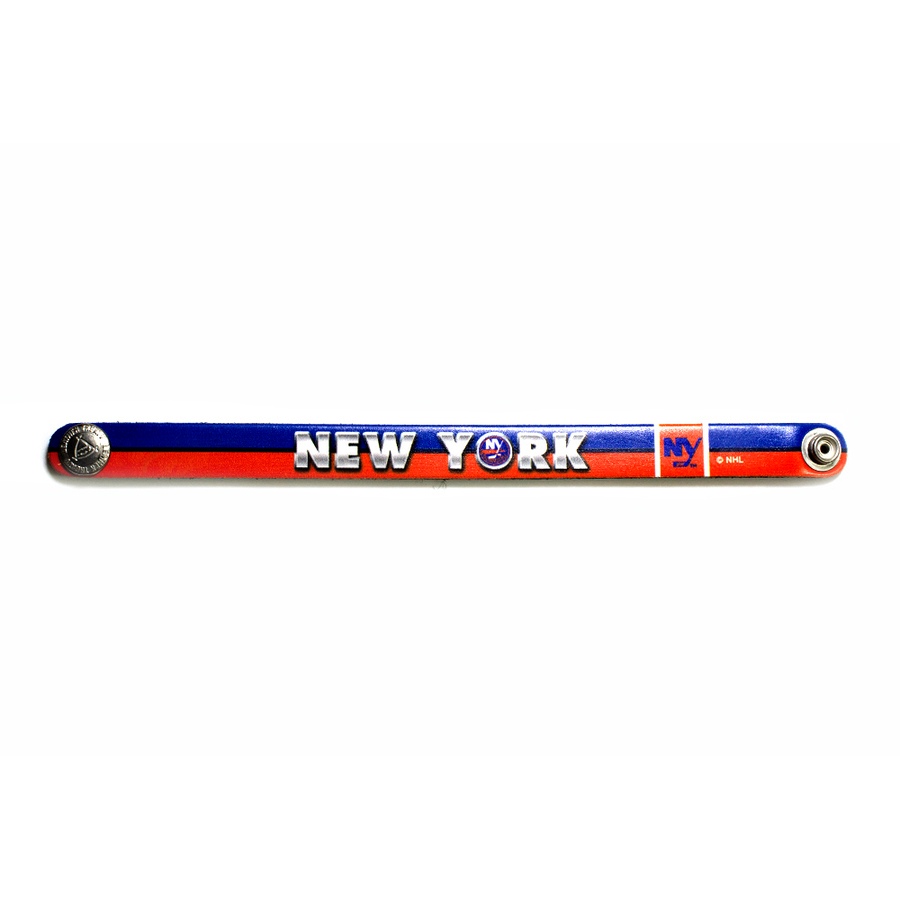 Image 749254.jpg, Product 749-254 / Price $20.99, New York Islanders Leather Slim Bracelet from Treaty Group on TSC.ca's Sports department