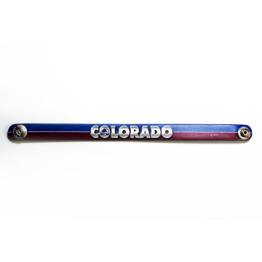Image 749257.jpg, Product 749-257 / Price $20.99, Colorado Avalanche Leather Slim Bracelet from Treaty Group on TSC.ca's Sports department