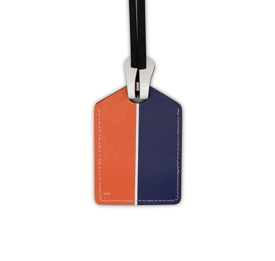 Sports Sports Memorabilia Edmonton Oilers Leather Luggage Tag