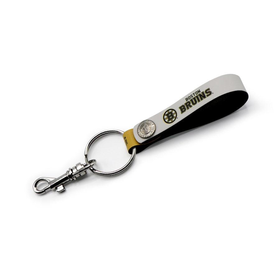 Image 749304.jpg, Product 749-304 / Price $20.99, Boston Bruins Leather Loop Keychain from Treaty Group on TSC.ca's Sports department