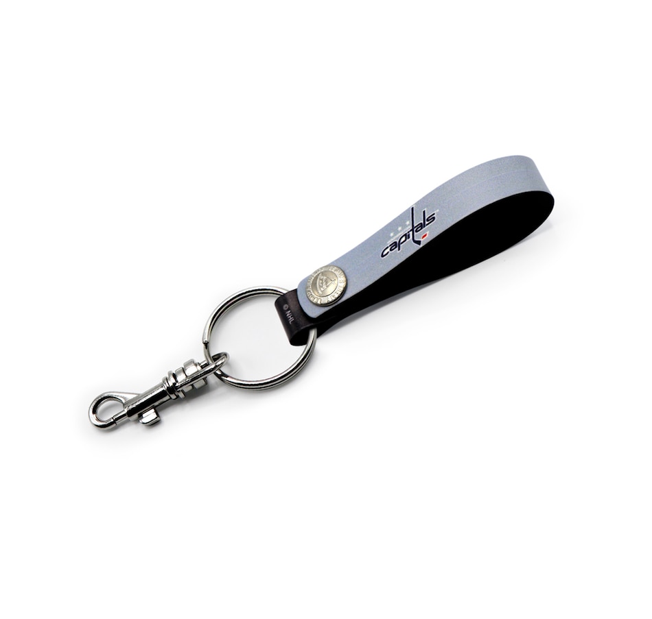 Image 749305.jpg, Product 749-305 / Price $20.99, Washington Capitals Leather Loop Keychain from Treaty Group on TSC.ca's Sports department