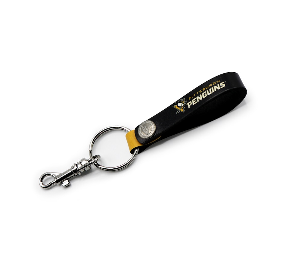 Image 749311.jpg, Product 749-311 / Price $20.99, Pittsburgh Penguins Leather Loop Keychain from Treaty Group on TSC.ca's Sports department