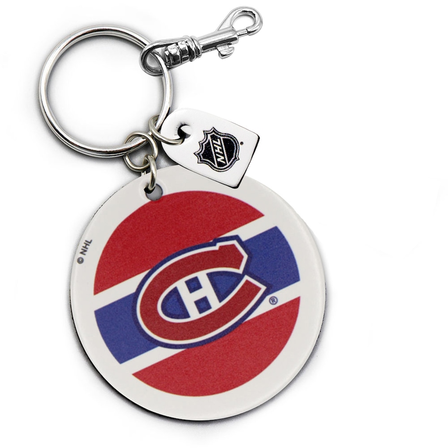 Image 749313.jpg, Product 749-313 / Price $20.99, Montreal Canadiens Leather Round Keychain from Treaty Group on TSC.ca's Sports department