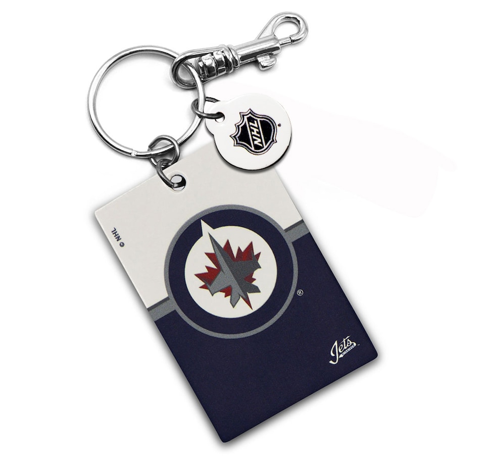 tsc.ca Winnipeg Jets Leather Rectangle Keychain