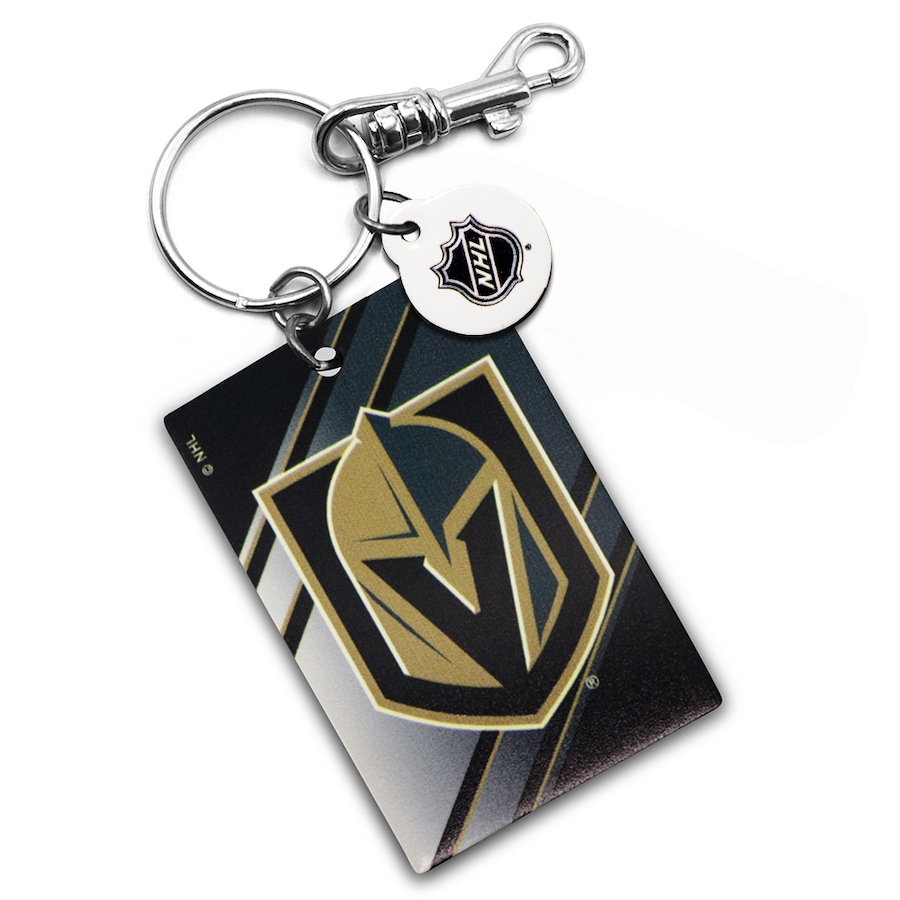 Image 749353.jpg, Product 749-353 / Price $20.99, Vegas Golden Knights Leather Rectangle Keychain from Treaty Group on TSC.ca's Sports department