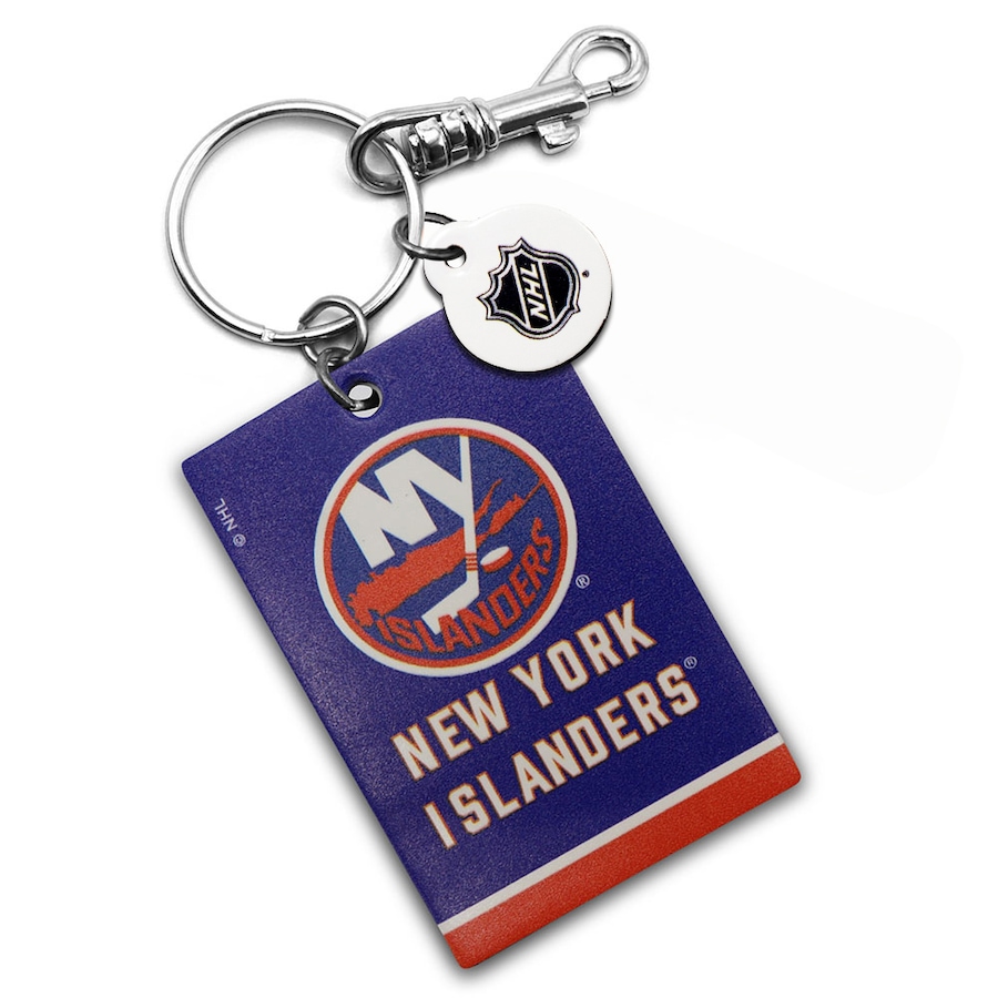 Image 749358.jpg, Product 749-358 / Price $20.99, New York Islanders Leather Rectangle Keychain from Treaty Group on TSC.ca's Sports department