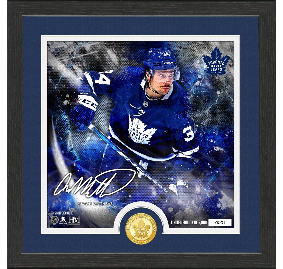 Image 749432.jpg, Product 749-432 / Price $104.99, Highland Mint Auston Matthews Surge Bronze Coin Signature Photo Mint on TSC.ca's Sports department