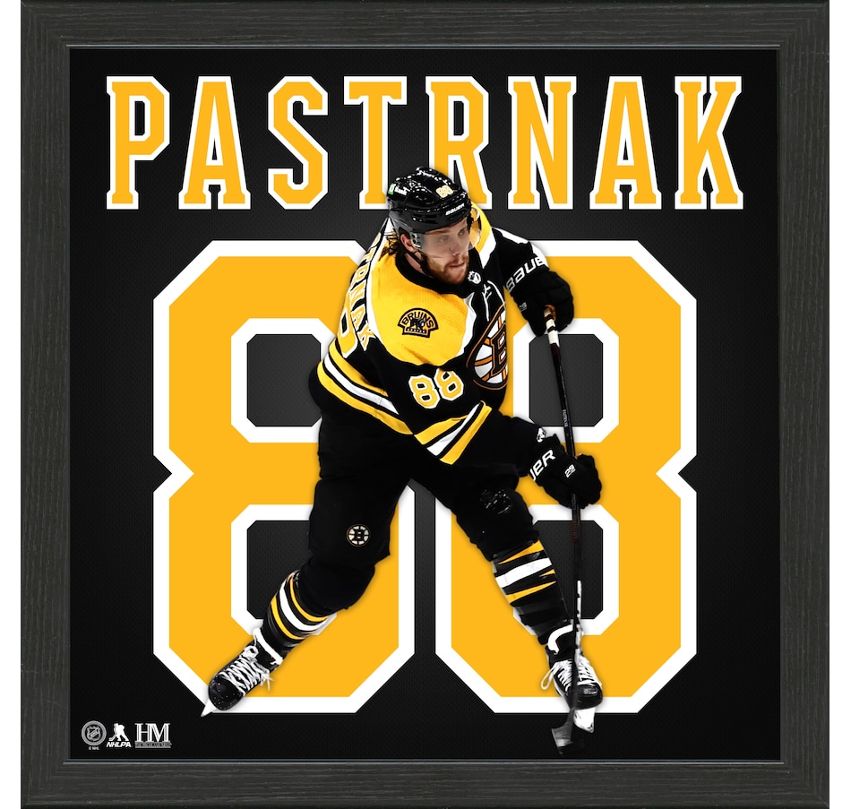 Image 749436.jpg, Product 749-436 / Price $73.99, Highland Mint David Pastrnák Impact Jersey Frame on TSC.ca's Sports department