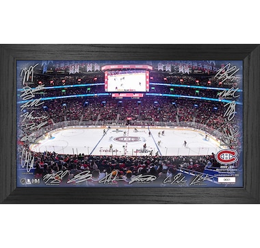 Framed Cole Caufield Montreal Canadiens Autographed Red Fanatics