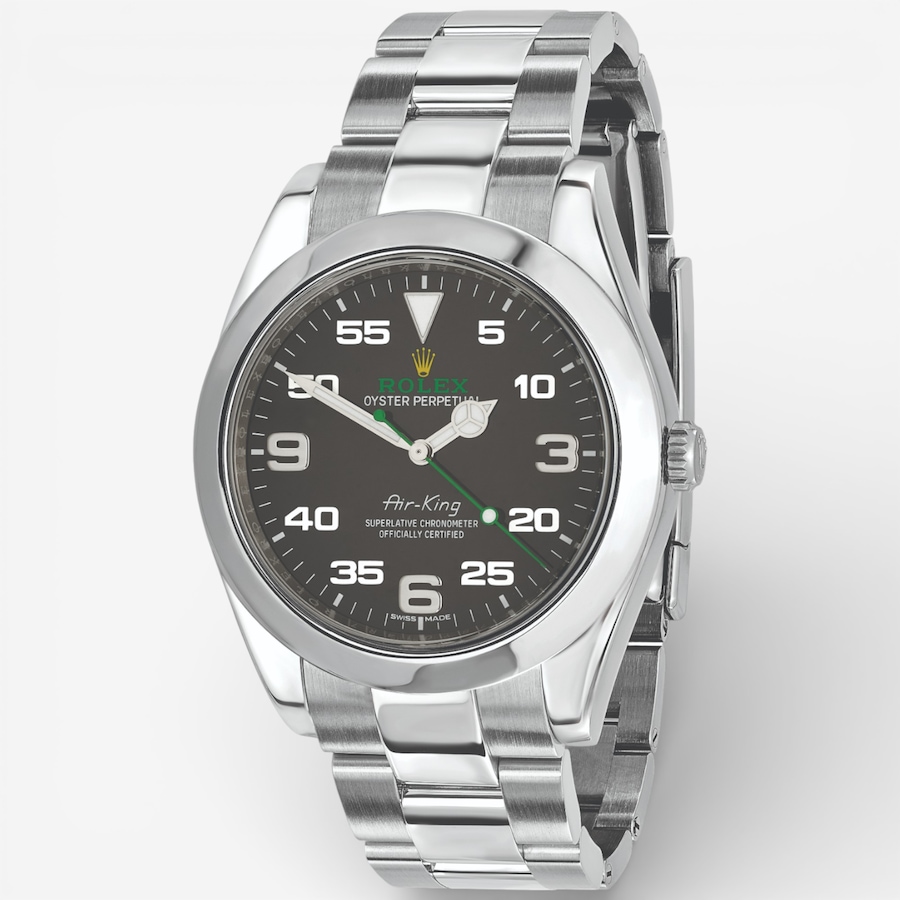 Image 749510.jpg, Product 749-510 / Price $16,499.99, Swiss Crown Pre-Owned Rolex - Independently Certified - 40mm Stainless Steel Air King Watch with Oyster Bracelet and Black Dial from Swiss Crown on TSC.ca's Jewellery department